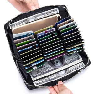 Porte-cartes-long-en-cuir-a-glissiere-RFID-Le-secur-utilisation-quotidienne