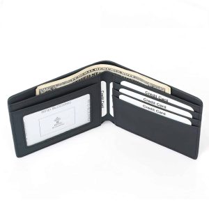 Portefeuille-en-simili-cuir-carbone-ultra-fin-RFID-L-unique-pratique-et-leger