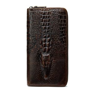 Portefeuille-en-vrai-cuir-motif-crocodile-L-elegant-porte-cartes-raffine
