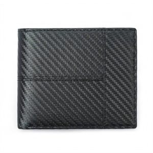 Portefeuille-fin-en-simili-cuir-carbone-RFID-L-unique-style-elegant